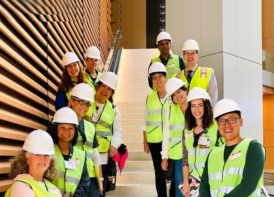 Response Team and ANS touring the new hospital during construction