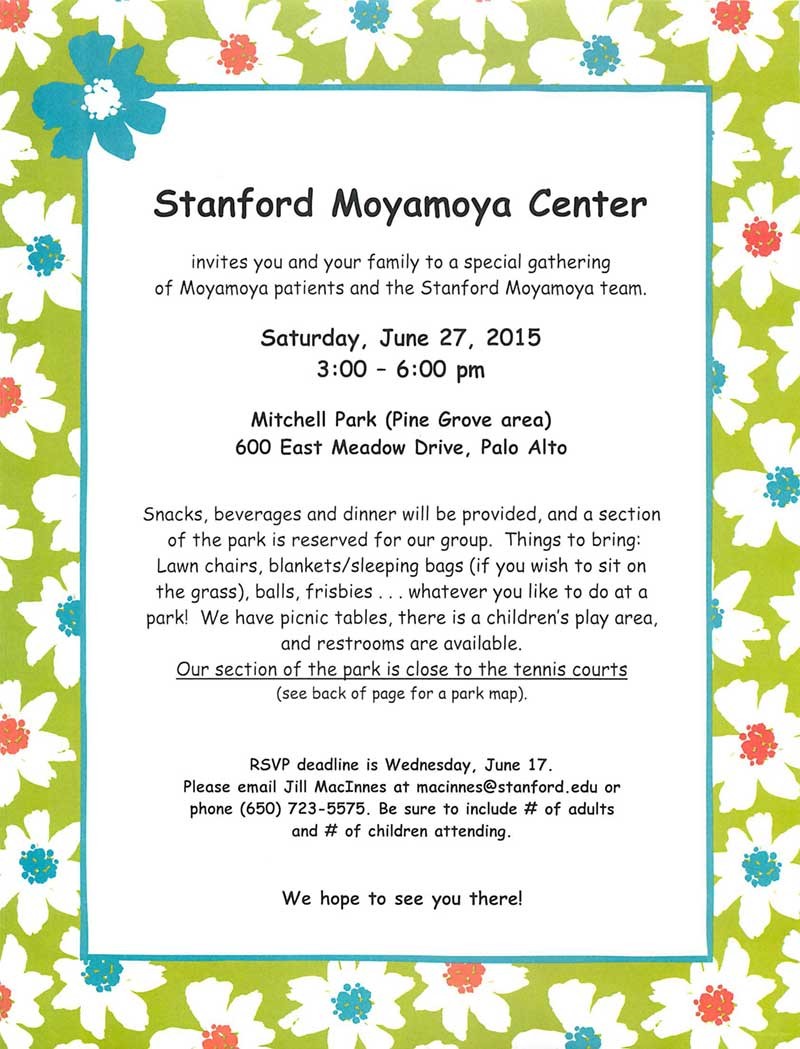 Moyamoya Center 2015 Invitation