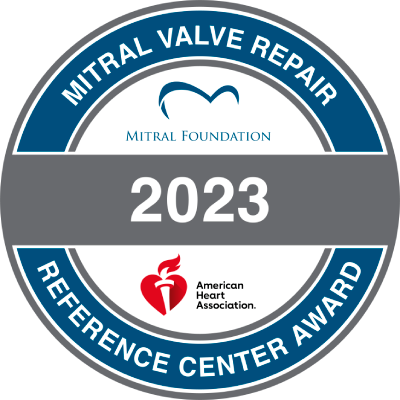 2022 Mitral Valve Repair Reference Center Award from the American Heart Association and the Mitral Foundation